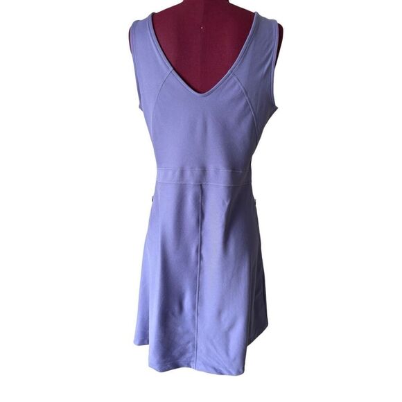 Title Nine Dream V Neck Dress Purple size M Athleisure Solid - Picture 2 of 7